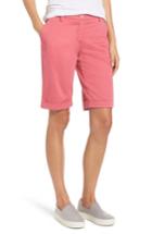 Women's Brax Stretch Cotton Cuff Bermuda Shorts - Pink