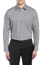 Men's Nordstrom Men's Shop Traditional Fit Non-iron Dress Shirt - 35 - Grey