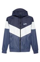 Men's Nike Windrunner Wind & Water Repellent Hooded Jacket, Size - Blue