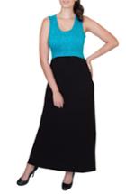 Women's Nurture-elle 'mariana' Maternity/nursing Maxi Dress - Black