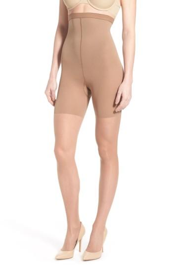 Women's Spanx Luxe High Waist Shaping Pantyhose, Size B - Brown