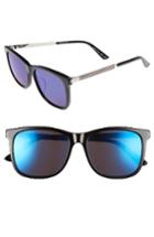 Men's Gucci Retro Web 56mm Sunglasses -