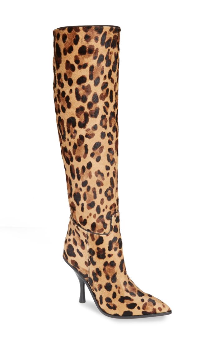Women's Sigerson Morrison Hailey Genuine Calf Hair Knee High Boot Us / 39eu - Brown