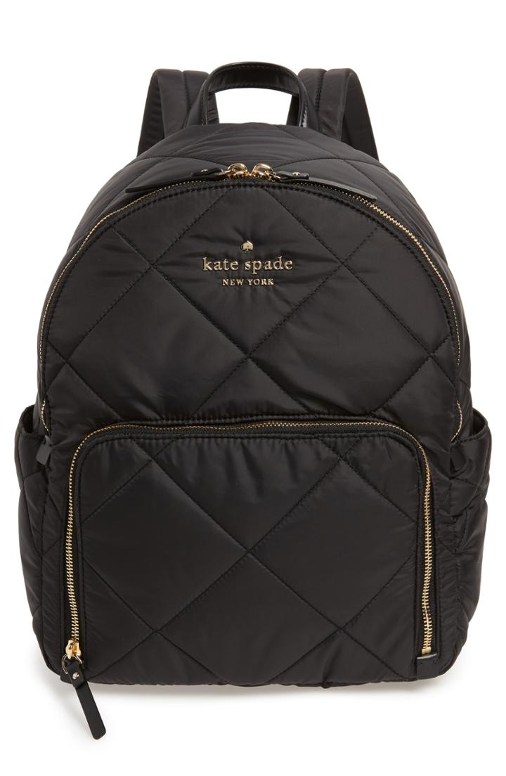 Kate Spade New York Watson Lane - Baby Hartley Quilted Nylon Backpack - Black
