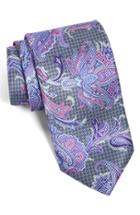 Men's David Donahue Paisley Silk Tie, Size - Pink