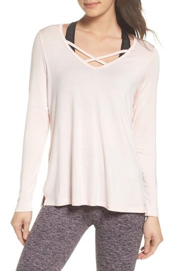 Women's Beyond Yoga Cross Me Once Top - Pink