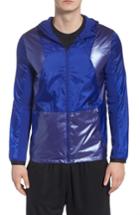Men's Under Armour Perpetual Windproof & Water Resistant Hooded Jacket, Size - Blue