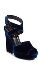 Women's Saint Laurent Debbie Platform Sandal .5us / 38.5eu - Blue