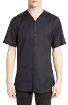 Men's The Kooples Classic Cotton Woven V-neck Shirt