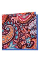 Men's Ted Baker London Morrisville Wool & Silk Pocket Square, Size - Burgundy