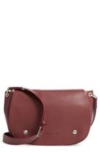 Longchamp Small Le Foulonne Leather Saddle Bag - Red