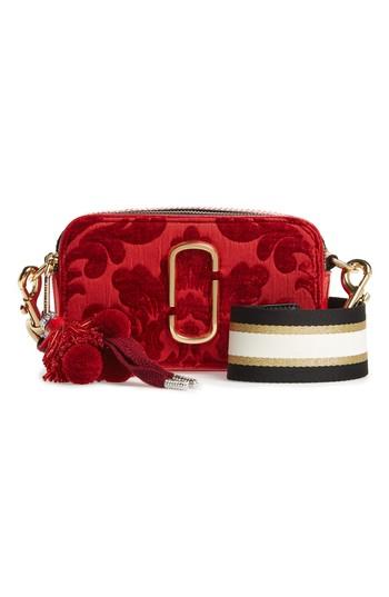 Marc Jacobs Snapshot Jacquard Crossbody Bag - Red