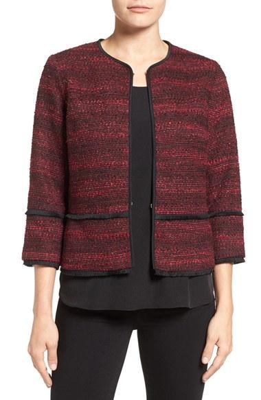 Women's T Tahari Nalia Collarless Jacket