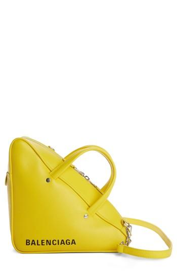 Balenciaga Small Triangle Duffel Bag - Yellow