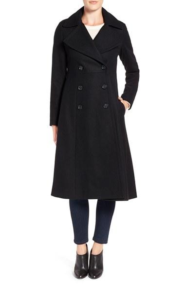 Women's French Connection Long Wool Blend Coat