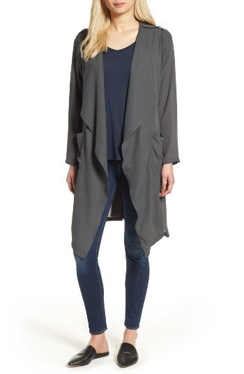Women's Trouve Slouchy Jacket, Size - Grey