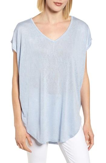 Women's Caslon Short Sleeve Tunic Tee - Blue