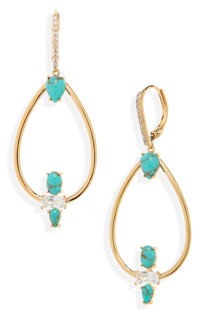 Women's Nordstrom Stone & Crystal Drop Earrings
