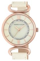 Women's Anne Klein Leather Strap Watch, 32mm