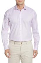 Men's Ike Behar Regular Fit Solid Dress Shirt .5 32/33 - Pink