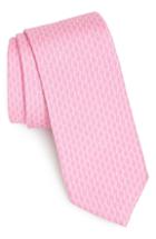 Men's Nordstrom Men's Shop Lipton Geometric Silk Tie, Size - Pink
