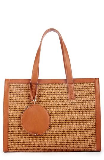 Sole Society Nikole Faux Leather Tote - Brown