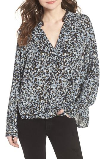 Women's Zadig & Voltaire Tink Leopard Print Top - Blue