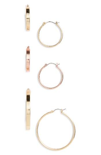 Women's Bp. 3-pack Hoop Earrings