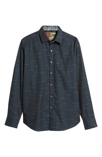 Men's Robert Graham Port Villa Classic Fit Sport Shirt, Size - Green