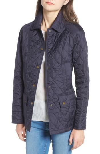 Women's Barbour 'beadnell - Summer' Quilted Jacket Us / 12 Uk - Blue