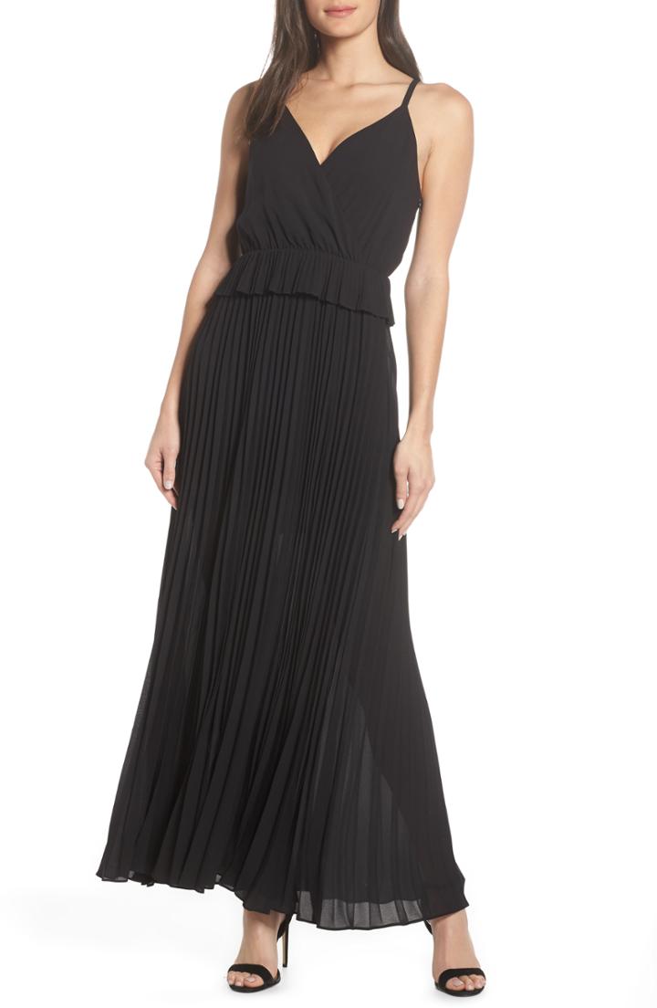 Women's Ali & Jay Olivet Pleated Maxi Dress - Black