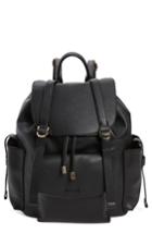 Topshop Becky Faux Leather Backpack - Black