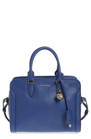 Alexander Mcqueen 'small Padlock' Calfskin Leather Duffel Bag -