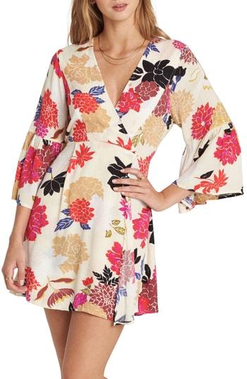 Women's Billabong Divine Floral Print Dress - Ivory