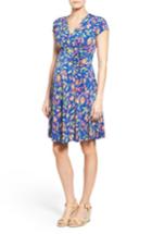 Women's Leota Cap Sleeve Faux Wrap Maternity Dress - Blue