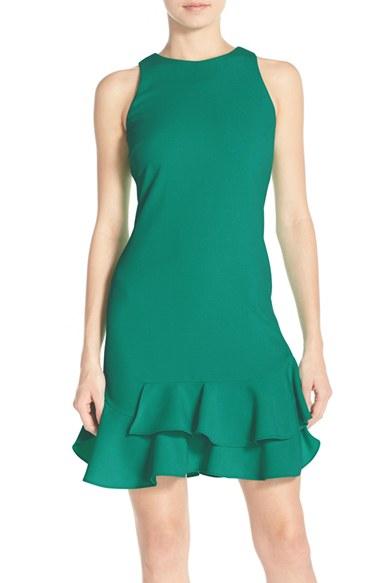 Women's Chelsea28 Tiered Ruffle Hem Dress - Green