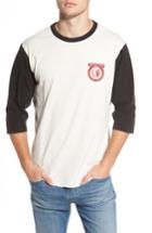 Men's Brixton Washed Baseball T-shirt, Size - Ivory