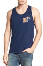 Women's Topman Floral Graphic Tank - Blue