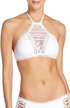 Women's Becca Prairie Rose Bikini Top - White