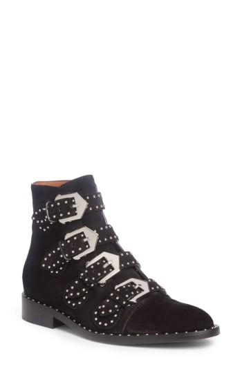 Women's Givenchy Buckle Bootie - Black