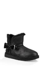 Women's Ugg Mini Sequin Bow Bootie M - Black