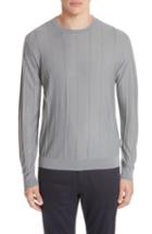 Men's Emporio Armani Crewneck Wool Sweater - Grey