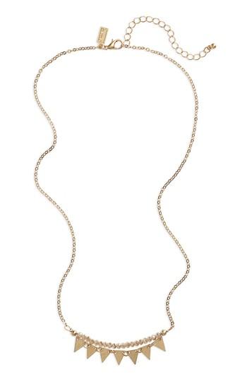 Women's Canvas Beaded Chain Necklace