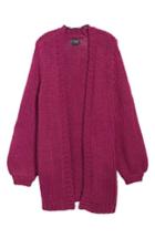 Women's Stone Row Knitastic Long Open Cardigan - Purple