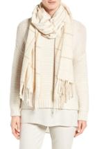 Women's Eileen Fisher Sparkle Plaid Scarf