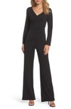 Women's Adrianna Papell Ruched Jumpsuit - Black