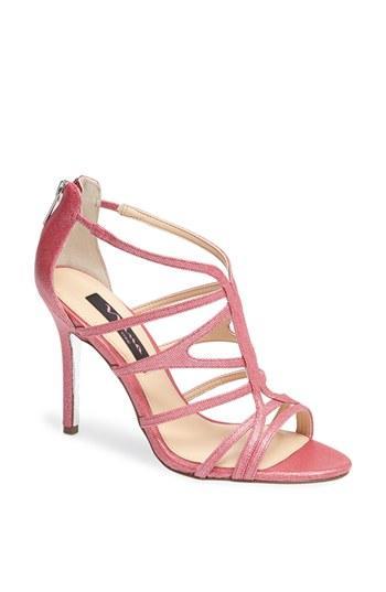 Nina 'marisol' Glittering Cage Strap Sandal Pink