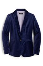 Women's J.crew Parke Velvet Blazer - Blue