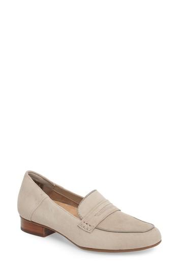 Women's Clarks Keesha Cora Penny Loafer M - Grey