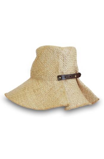 Women's Lola Hats Commando Raffia Hat - Beige
